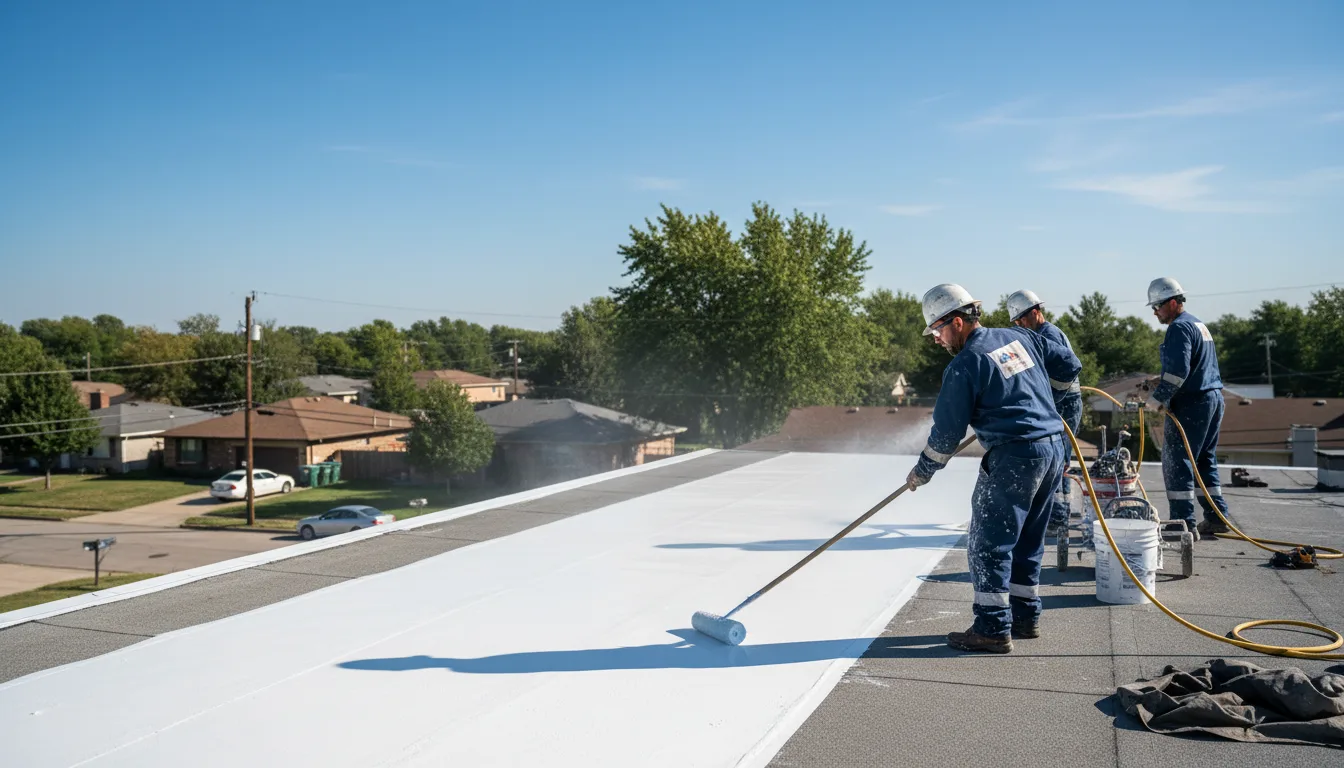 Commercial roof coating in Wapello, IA near me